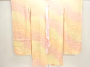 桜模様織出し単衣振袖用長襦袢（刺繍衿付）